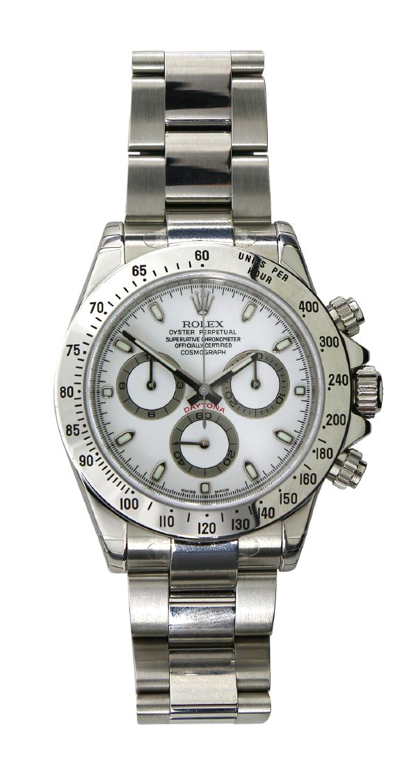 Rolex White Dial Cosmograph Daytona Stainless steel